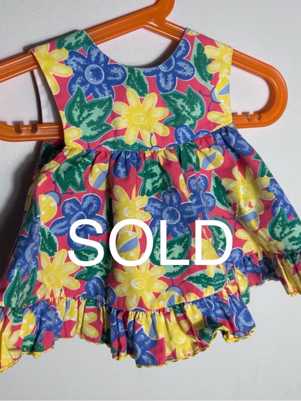SOLD Vintage Sears- Kids & More Colorful Floral Baby Girl Dress